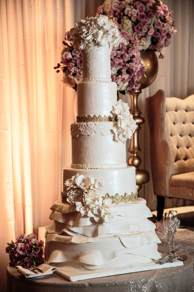 Ishtar and Lawrence's Wedding Cake