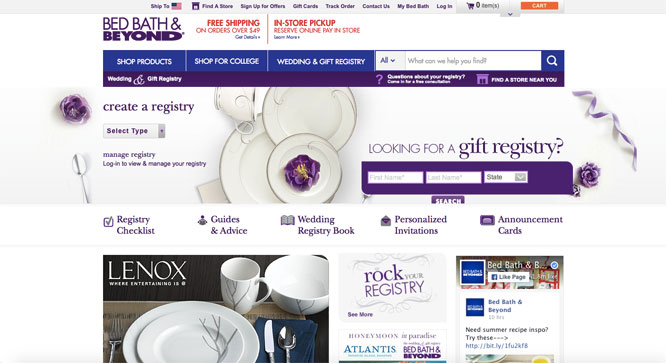 wedding registry
