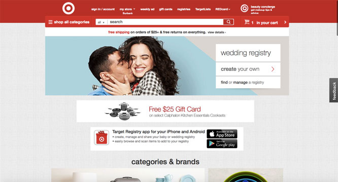 wedding registry