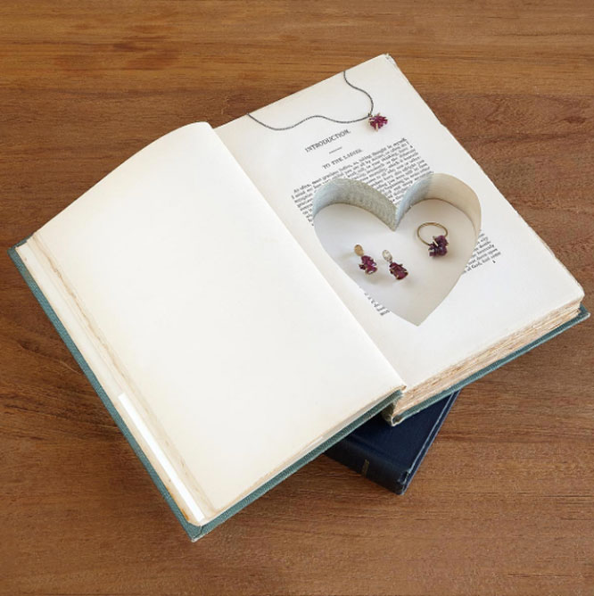 Heart Book Box from Uncommon Goods