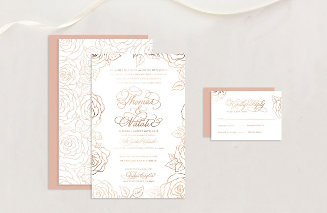 Copper and Rose Gold Wedding