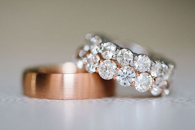 Copper and Rose Gold Wedding