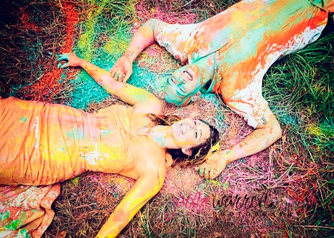 Trash the dress photography