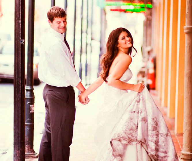 Trash the dress photography