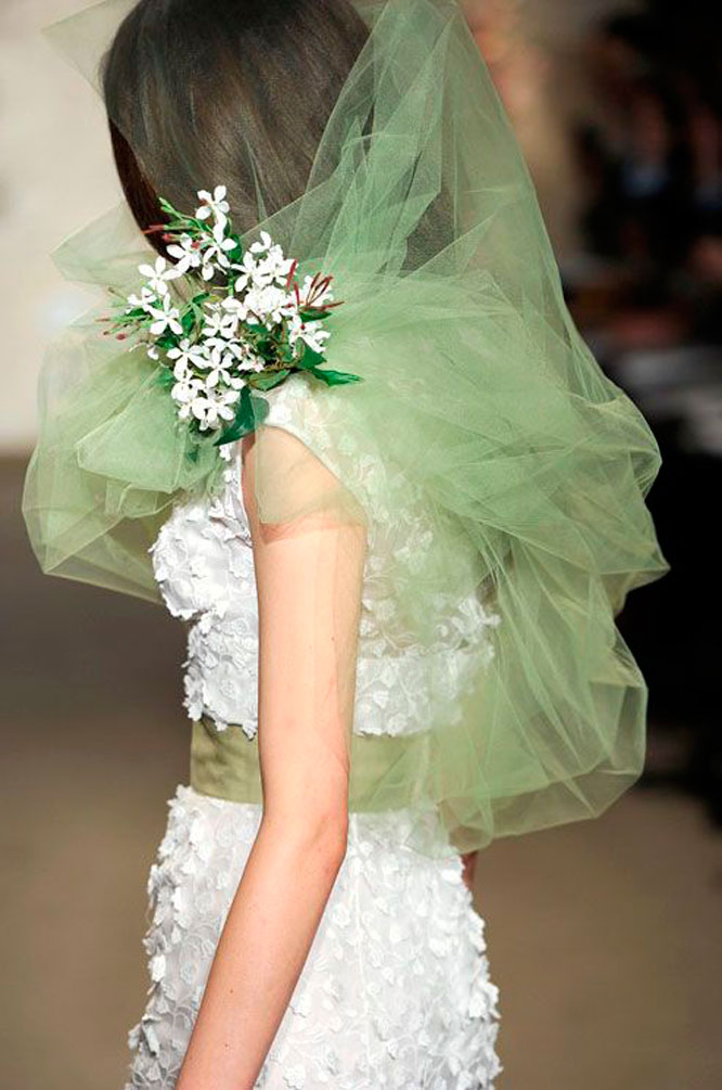Green Bridal Veil