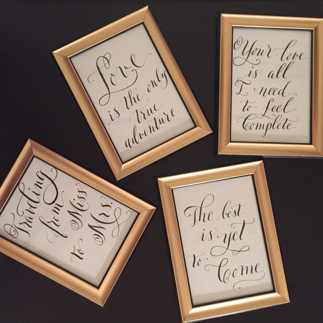 truly.madly.ink. framed quotes