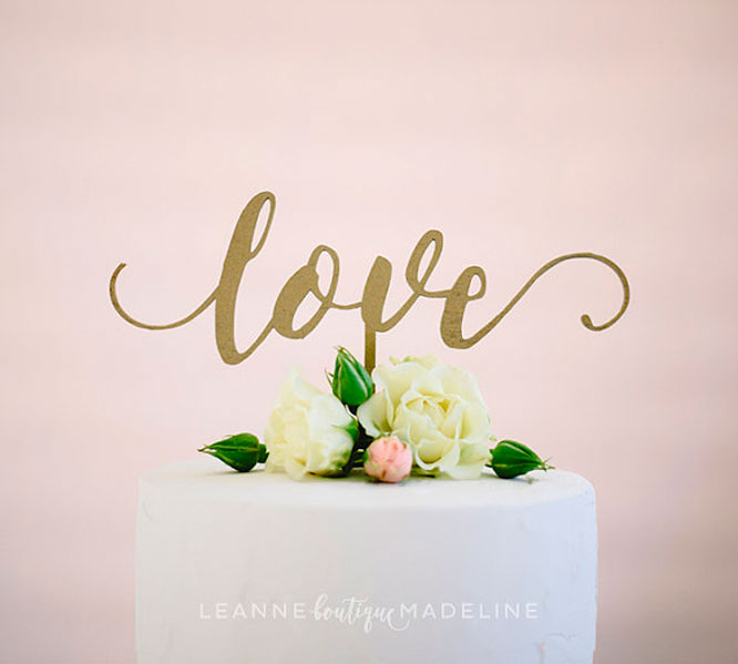 Love Cake Topper