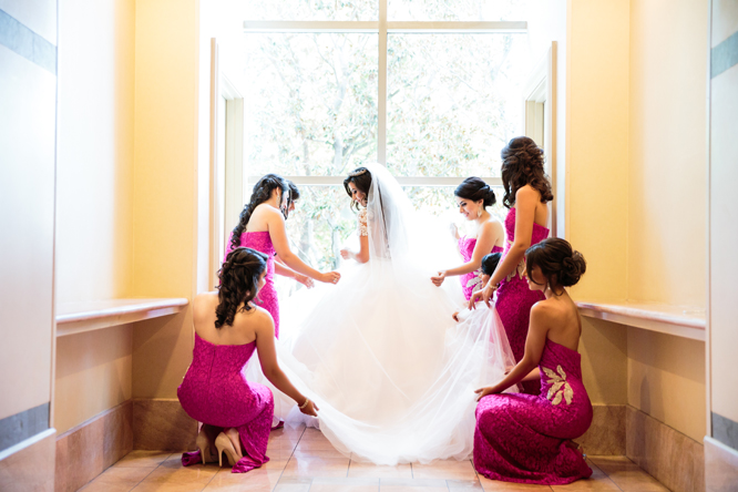 The bridal party