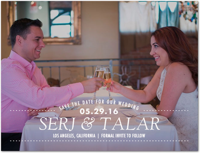 Talar and Serj Save the Date