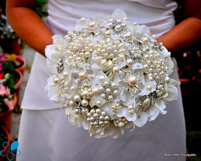 Jeweled Bridal Bouquet