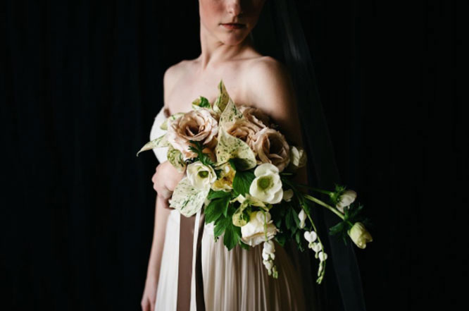 arm sheaf bridal bouquet