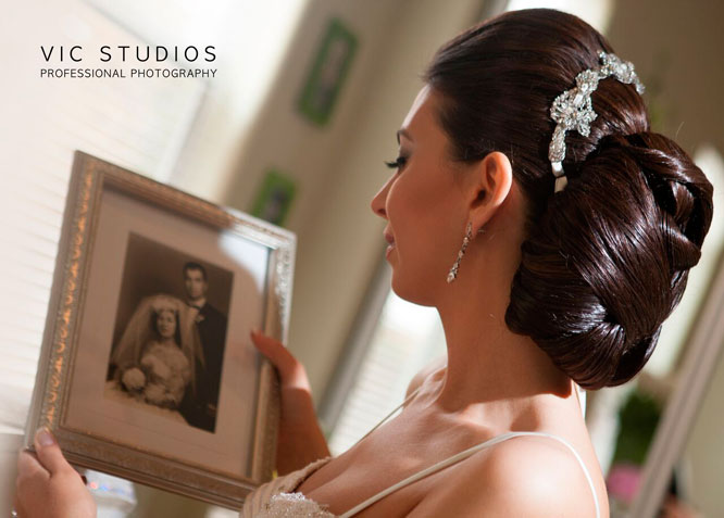 Mother's Wedding Photograph Mother and Daughter