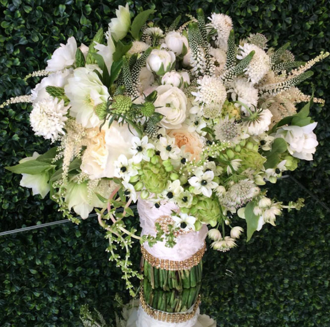 hand-tied bridal bouquet