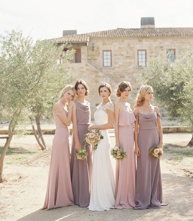 Pastel Bridesmaids Dresses