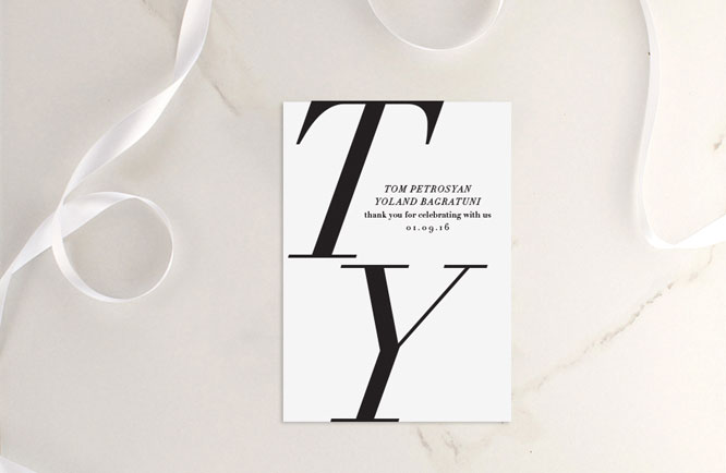 Cordially Thank You Cards