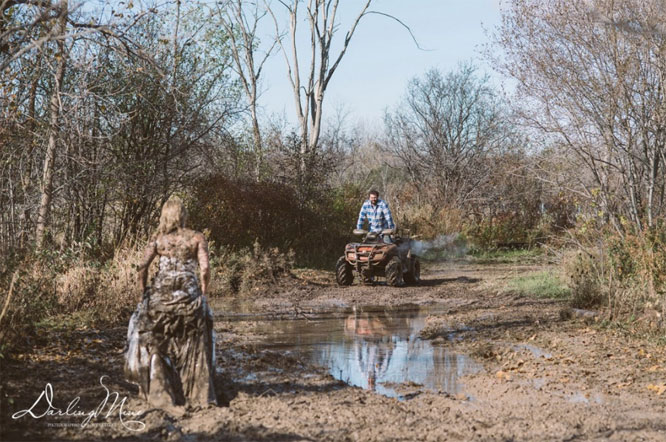 Trash the dress photography
