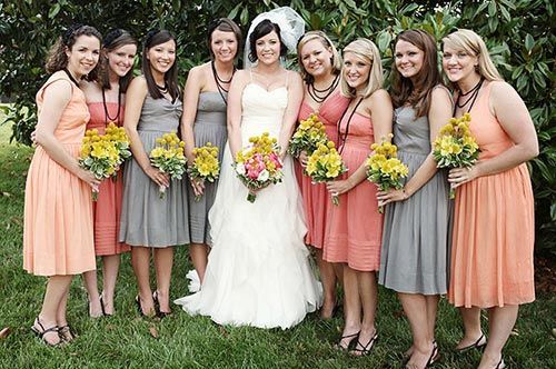 Mismatched Bridesmaids Dresses