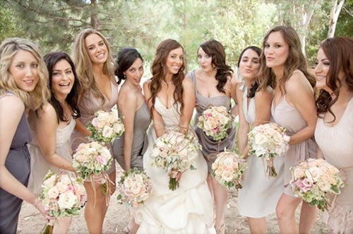 Mismatched Bridesmaids Dresses